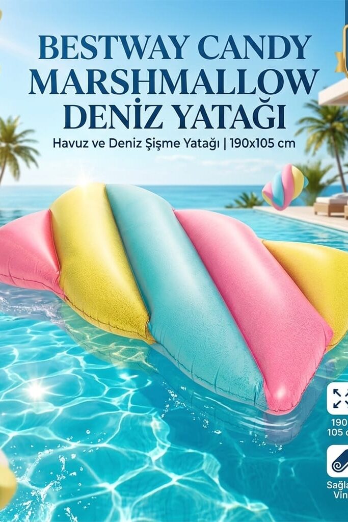 Bestway Candy Marshmallow Deniz Yatağı 190x105 cm