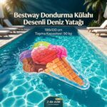 Bestway Dondurma Külahı Desenli Deniz Yatağı 188x130 cm