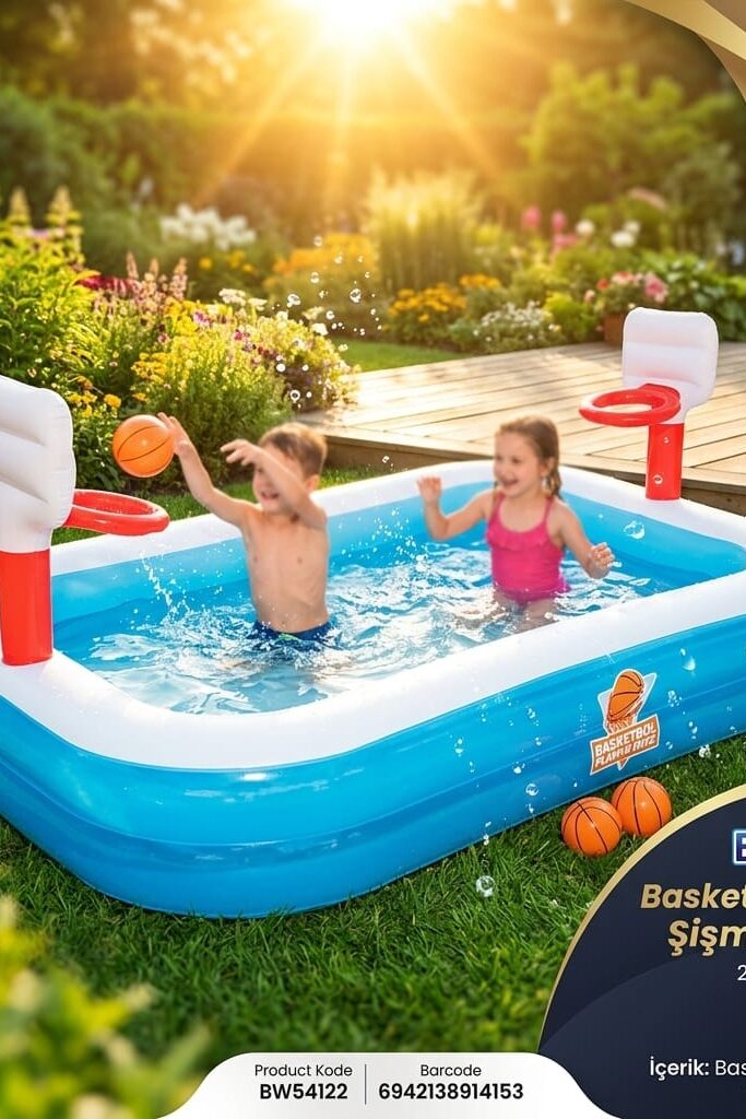 Bestway Basketbol Potalı Şişme Havuz 254x168x102 cm