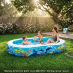 Bestway Jumbo Oval Şişme Havuz 262x157 cm Aile Boyu