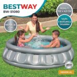 Bestway 51080 Metalik Gri Şişme Çocuk Havuzu 152x43 Cm