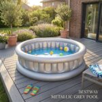 Bestway 51080 Metalik Gri Şişme Çocuk Havuzu 152x43 Cm
