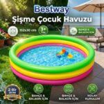 Bestway Şişme Çocuk Havuzu 152x30 cm 3 Bölmeli