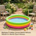 Bestway 3 Halkalı Çocuk Şişme Havuzu 102x25 cm