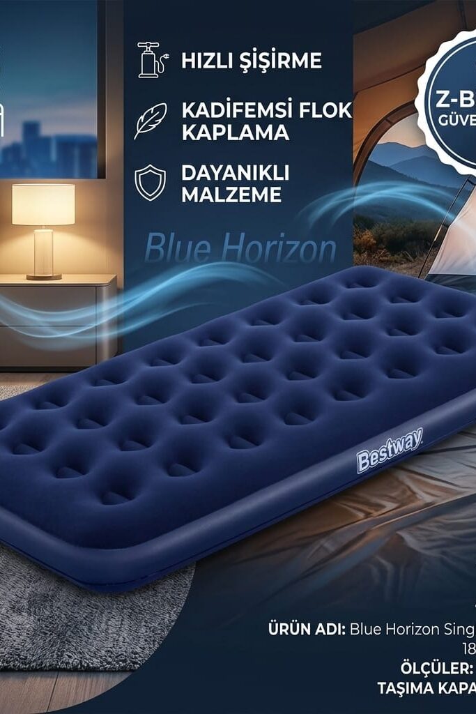 Bestway Blue Horizon Tek Kişilik Şişme Yatak 188 x 99 x 22 cm