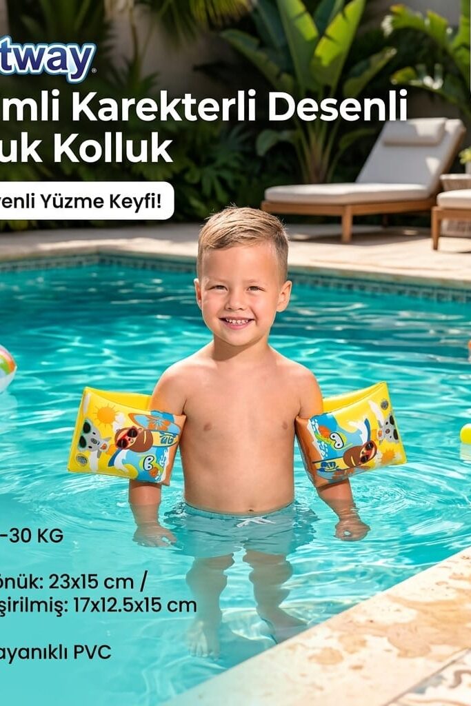 Bestway Sevimli Karakterli Desenli Çocuk Kolluk 23x15cm