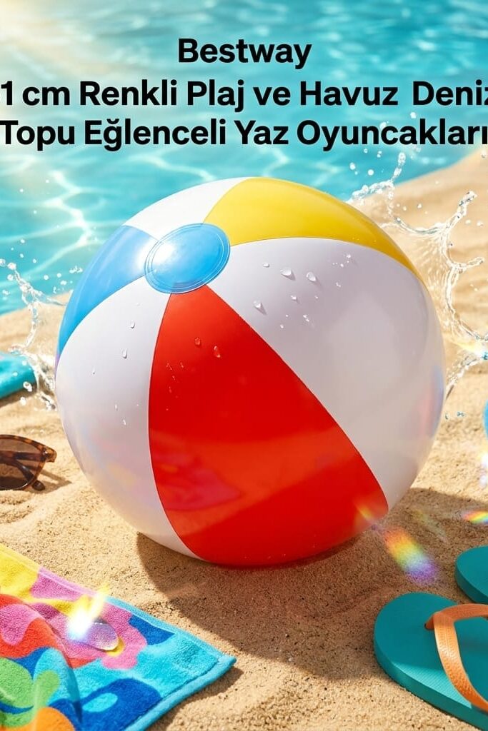 Bestway 61 cm Renkli Plaj ve Havuz Deniz Topu