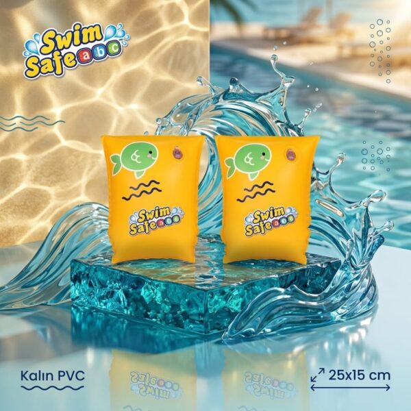 Bestway Çocuk Deniz Kolluğu 25x15 cm Sarı PVC Yüzme Kolluğu