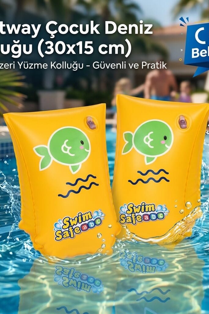 Bestway Çocuk Deniz Kolluğu 30x15 cm Sarı
