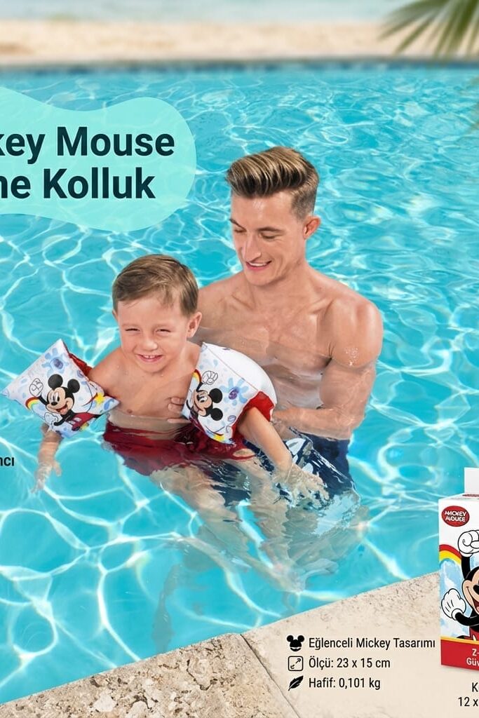 Mickey Mouse Şişme Kolluk 23x15 cm