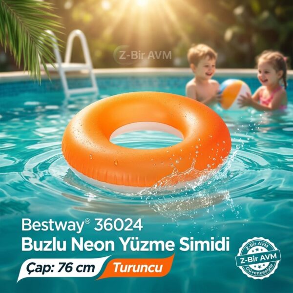 Bestway 36024 Buzlu Neon Yüzme Simidi 76 cm