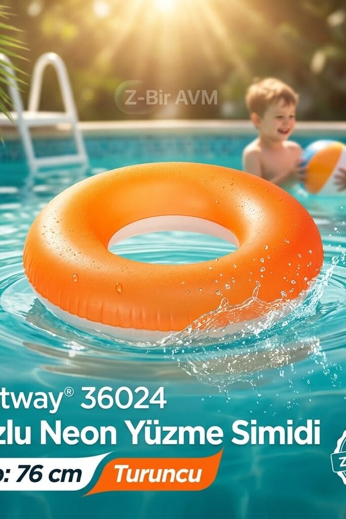 Bestway 36024 Buzlu Neon Yüzme Simidi 76 cm