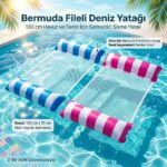 Bermuda 130 cm Fileli Deniz Yatağı - Serinletici Şişme Havuz Yatağı
