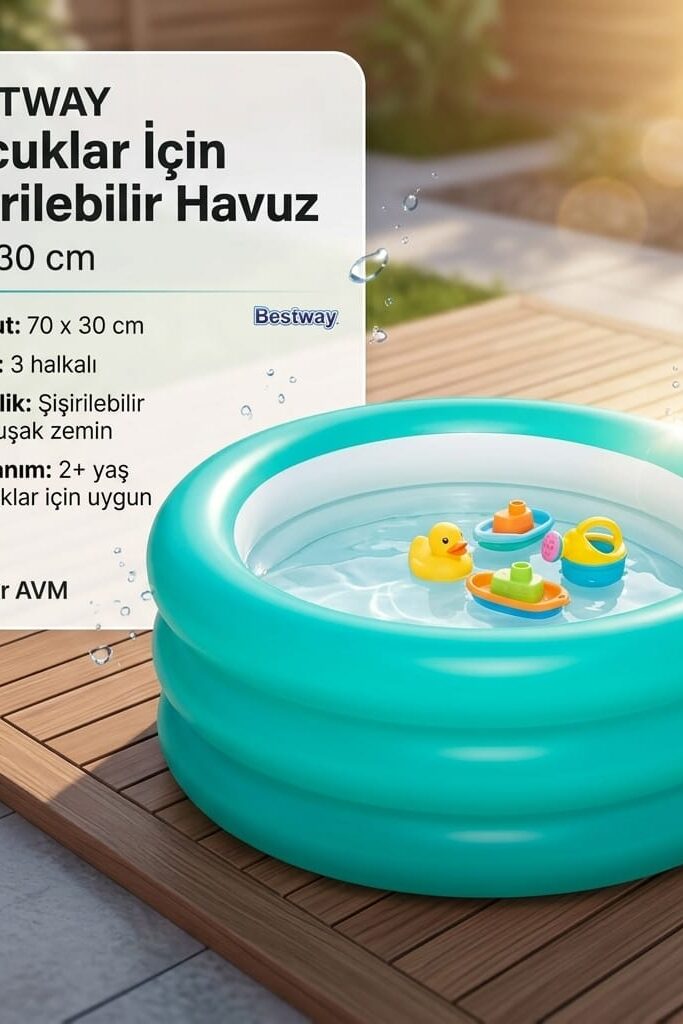 Bestway 70 x 30 cm Şişirilebilir Çocuk Havuzu