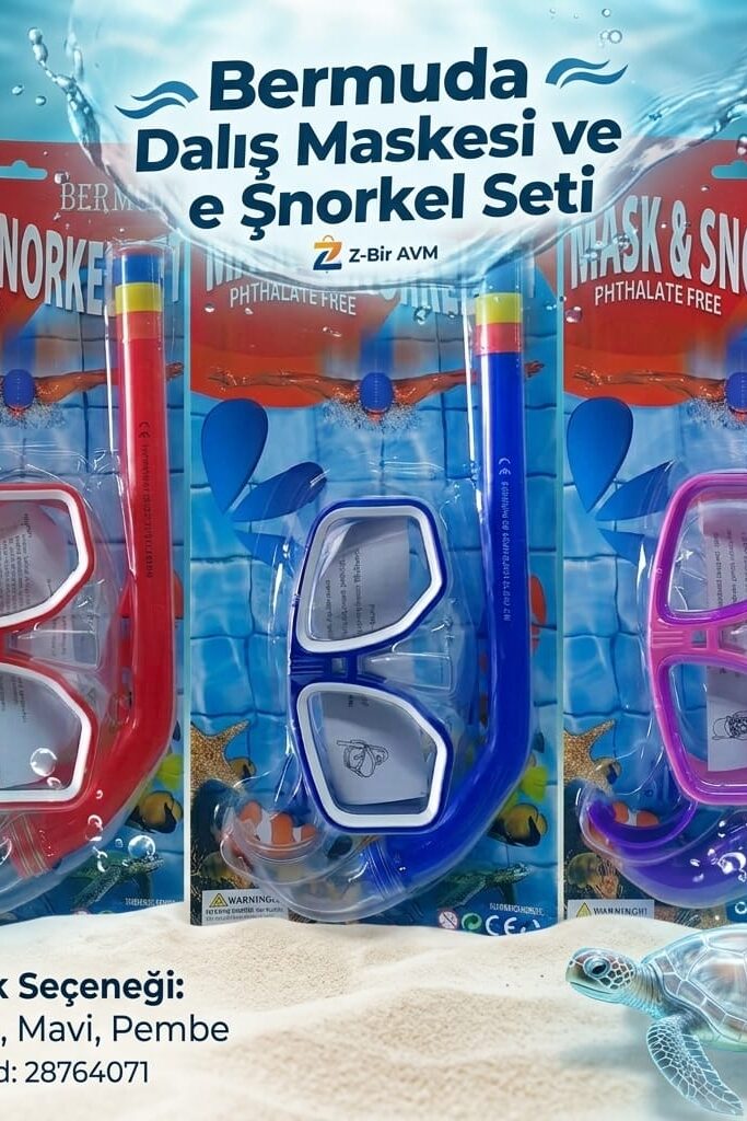 Bermuda Dalış Maskesi ve Şnorkel Seti