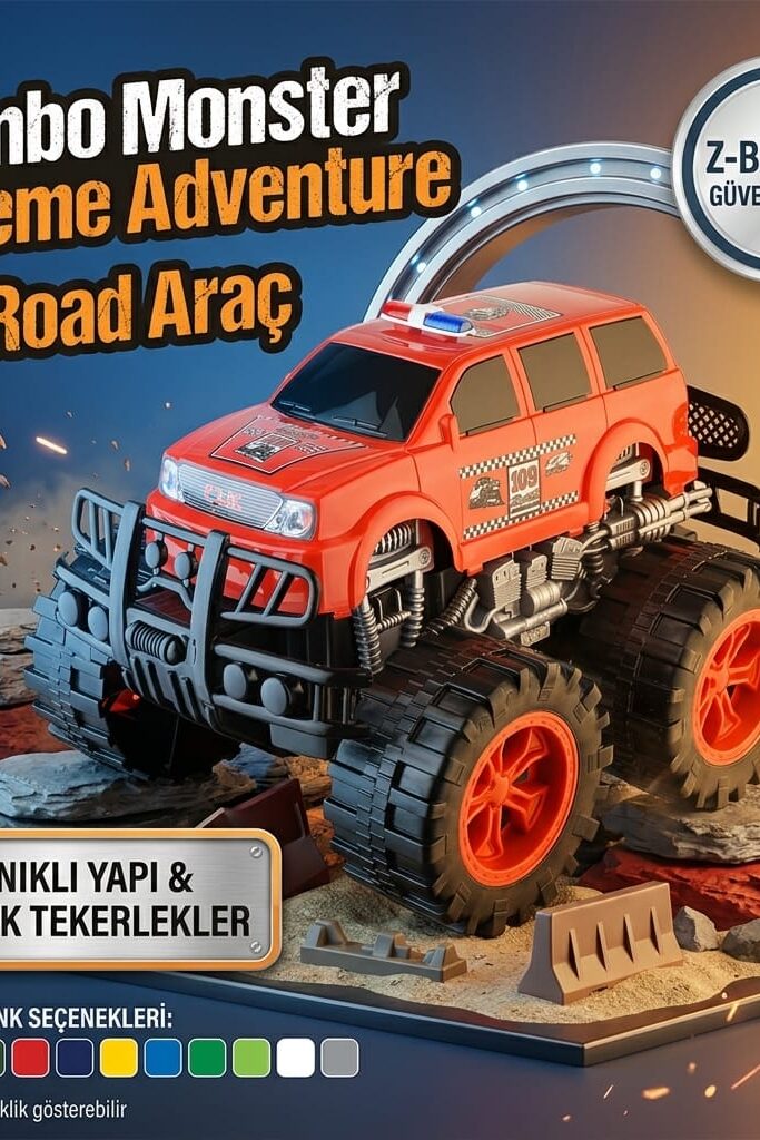 Jumbo Monster Xtreme Adventure Off Road Oyuncak Araç