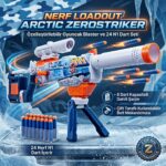 Nerf Loadout Arctic Zerostriker Özelleştirilebilir Oyuncak Blaster ve 24 N1 Dart Seti