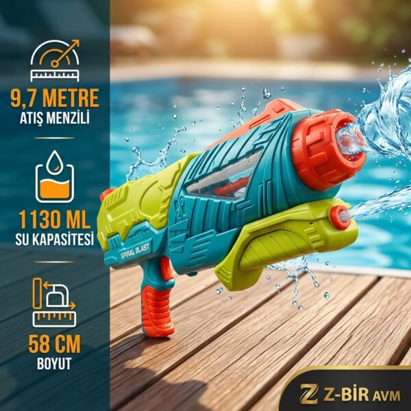 Water Warriors Spiral Blast Su Tabancası 58 cm
