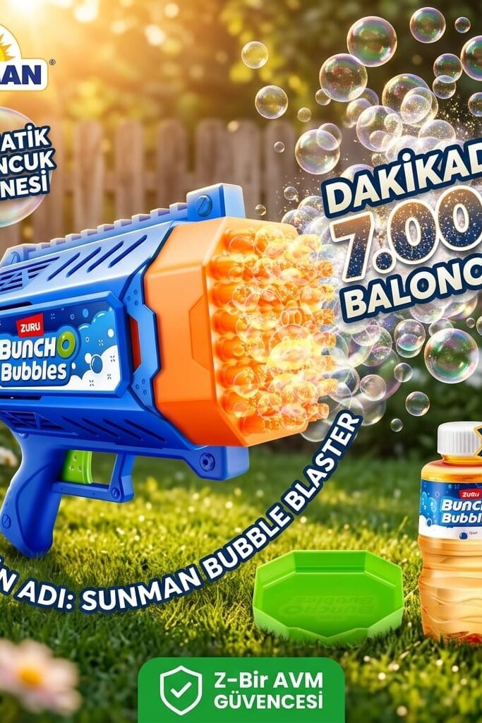 Sunman Bunch O Bubbles Bubble Blaster Otomatik Baloncuk Makinesi 125 ml