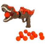 Zapp Toys Dinozor Temalı Sünger Top Atan Oyuncak Silah 12'li