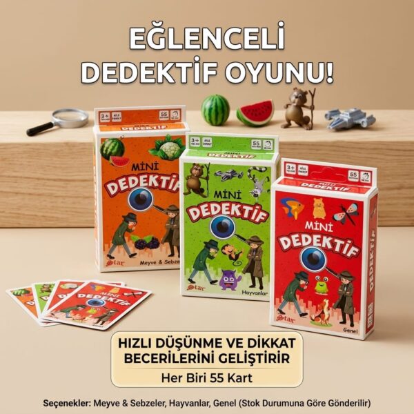 Star Okey Star Mini Dedektif Kart Oyunu