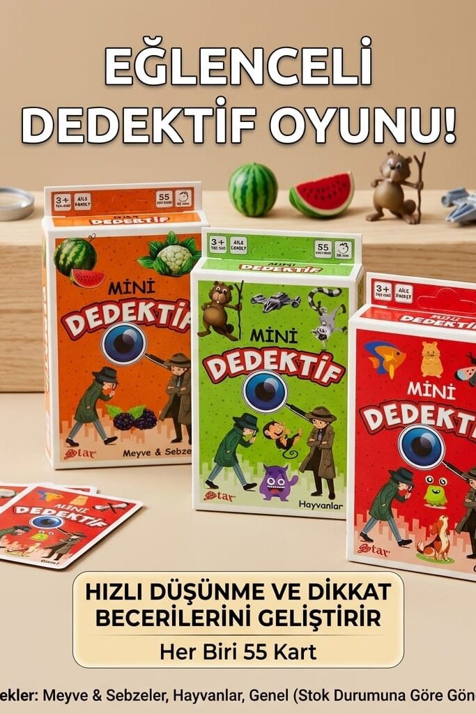Star Okey Star Mini Dedektif Kart Oyunu