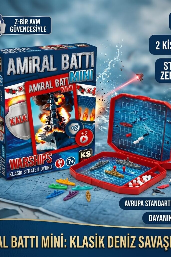 Ks Games Amiral Battı Mini Strateji ve Zeka Oyunu 2 Kişilik