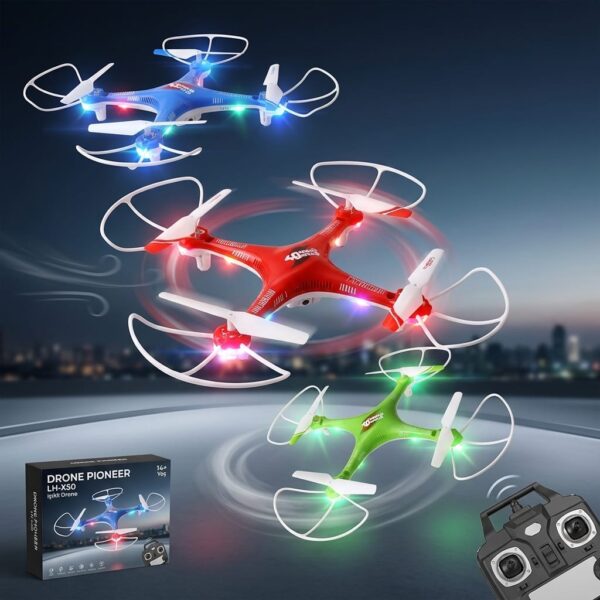 LH-X50 Işıklı Uzaktan Kumandalı 360 Derece Takla Atan Drone