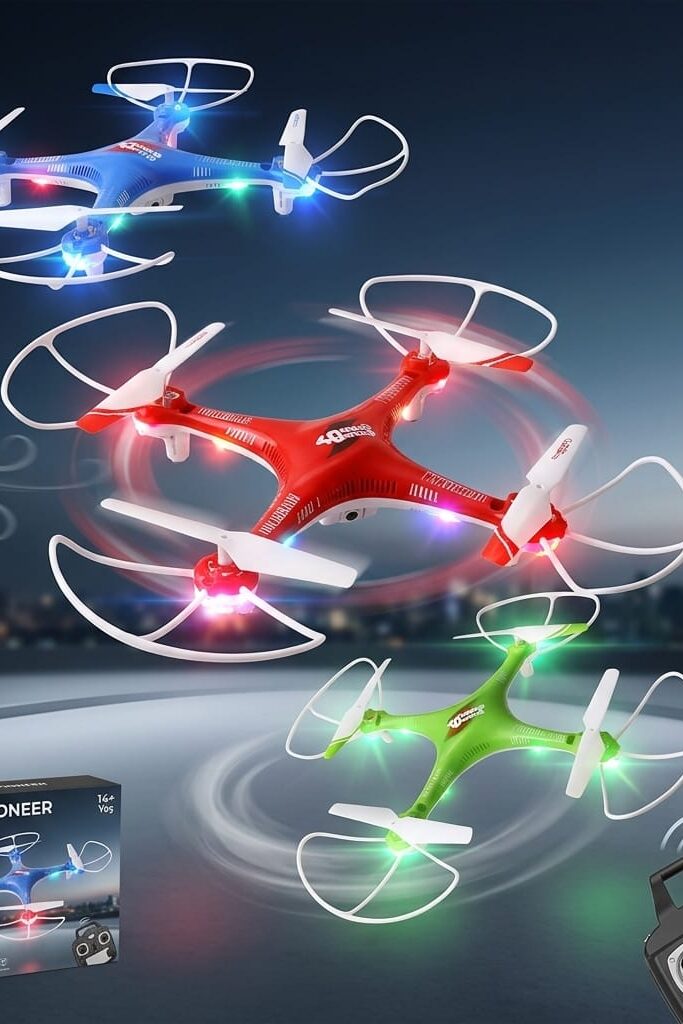 LH-X50 Işıklı Uzaktan Kumandalı 360 Derece Takla Atan Drone