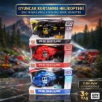 Oyuncak Kurtarma Helikopteri Sesli ve Işıklı Vinçli 1:20