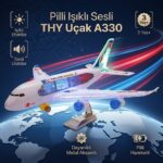 Pilli Işıklı Sesli THY A330 Oyuncak Uçak