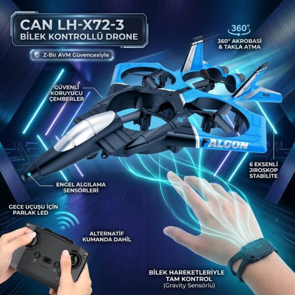 CAN LH-X72-3 Bilek Kontrollü Drone