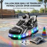Callion 2026 Işıklı ve Tekerlekli Patenli Çocuk Spor Ayakkabı