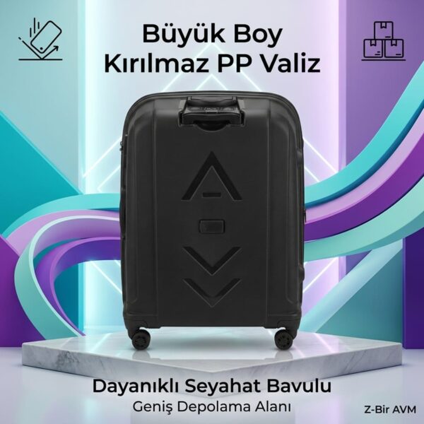 Büyük Boy Kırılmaz PP Seyahat Bavulu