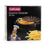 Cetcook 24 cm Paslanmaz Çelik Sepetli Kızartma Tenceresi Seti - Görsel 5