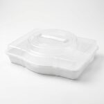 Timex 144 Büyük Boy Dikdörtgen Pasta ve Börek Saklama Kabı Kek Taşıma Kutusu 45x35 cm - Görsel 2