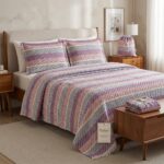 Brillant Çift Kişilik Pike Takımı 200x230 cm – %100 Pamuklu Multicolor Yatak Örtüsü - Görsel 5