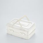 Qlux İki Katlı Pasta Börek Taşıma Kabı 42x29 cm – Dublex Saklama Kutusu - Görsel 2