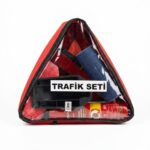 Trafik Seti Çantalı Yangın Söndürücü Spreyli İlk Yardım Çekme Halatı Takozlu Full Set - Görsel 3