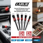 Carub 5'li Detaylı Araç İçi Temizlik Fırçası Seti – Oto Detaylandırma Fırçası - Görsel 3