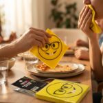Nerox 10'lu Gözlüklü Emoji Desenli Yumuşak Peçete - Eğlenceli Parti Peçetesi - Görsel 4