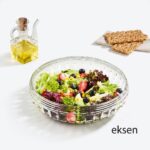 Eksen Paris 26 cm Cam Salata Kasesi | Şık Sunum Kasesi | Dayanıklı Cam Servis Tabağı - Görsel 2