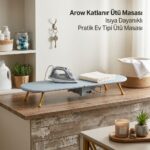 Arow Katlanır Ütü Masası | Isıya Dayanıklı Yüzey | Yer Tasarruflu Pratik Ev Tipi - Görsel 2