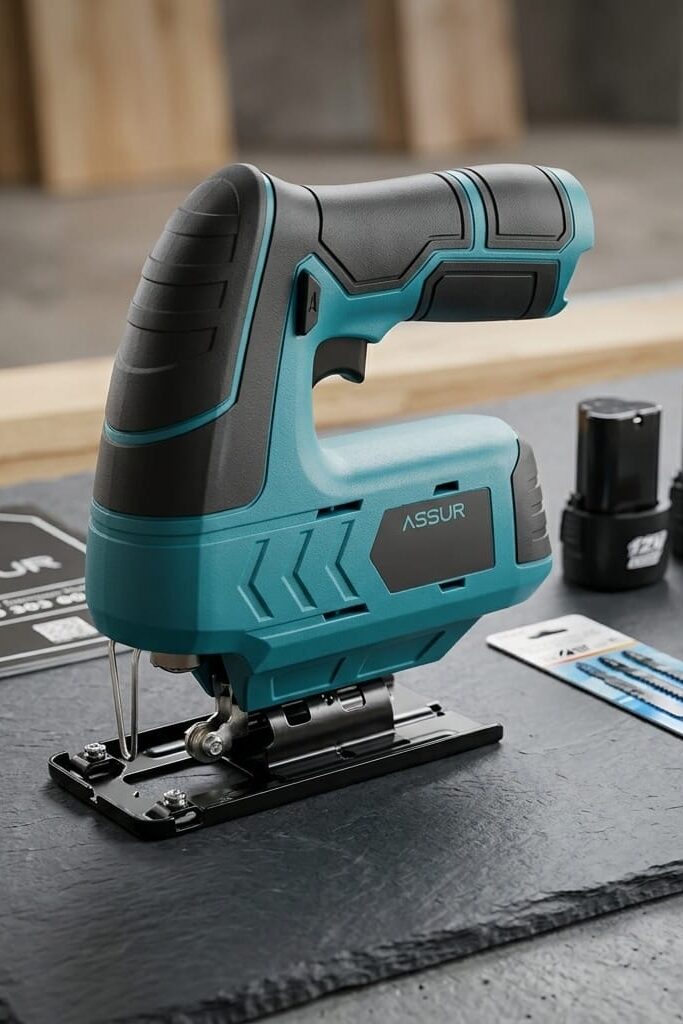 Assur ASR 817 12V 360W Akülü Dekupaj Testere – Çift Bataryalı Set