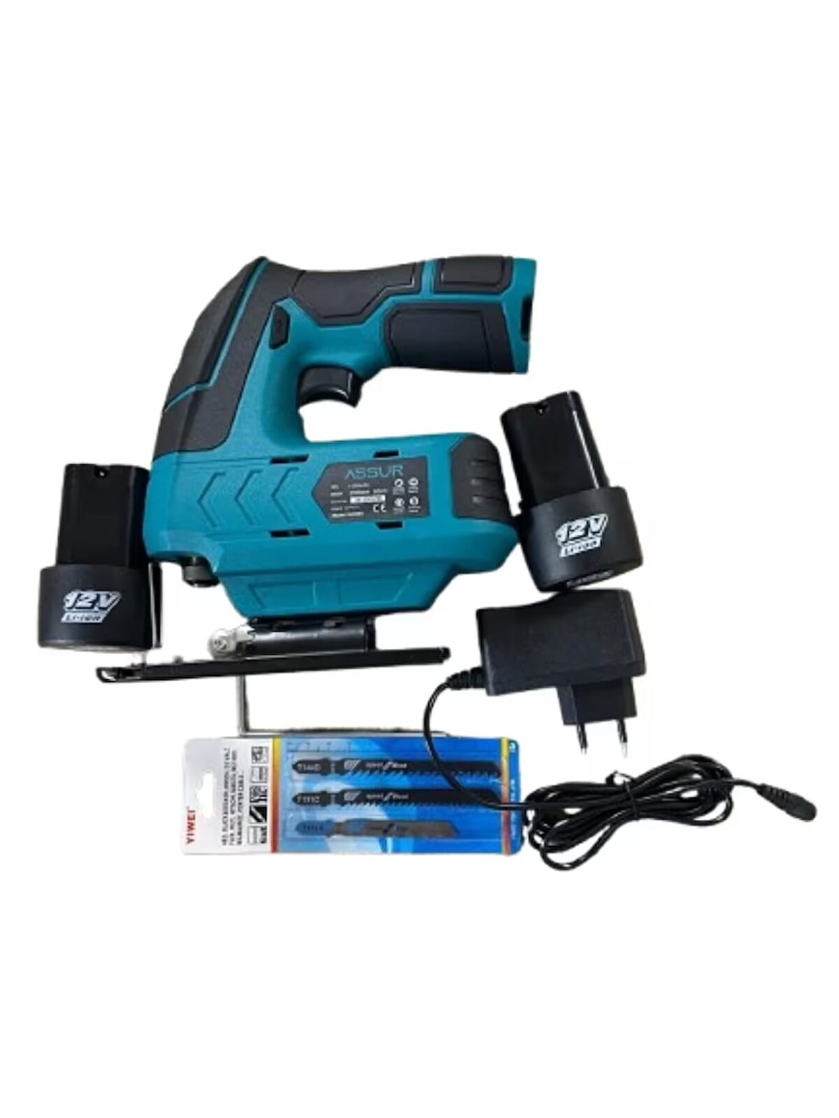 Assur ASR 817 12V 360W Akülü Dekupaj Testere – Çift Bataryalı Set