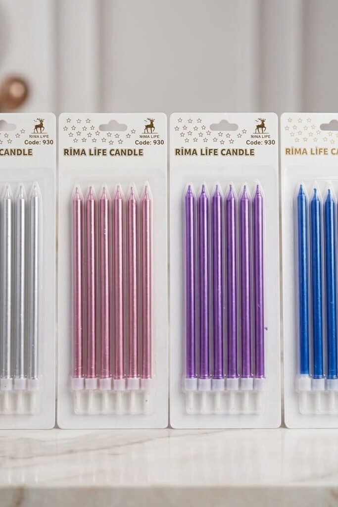 Rima Life 20 cm Uzun Dekoratif Pasta Mumu 6'lı Paket