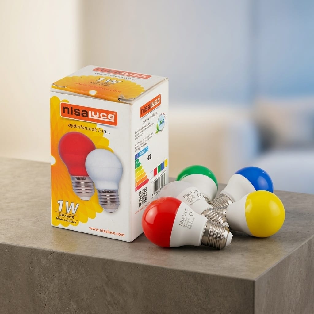Nisa Luce 1W E27 LED Ampul Gece Lambası