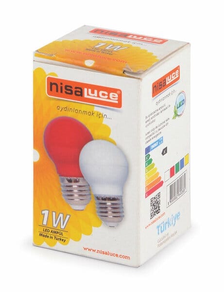 Nisa Luce 1W E27 LED Ampul Gece Lambası