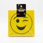 Nerox Göz Kırpan Emoji Baskılı 10'lu Yumuşak Kağıt Peçete