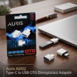 Auris AD02 Type-C to USB OTG Dönüştürücü Adaptör
